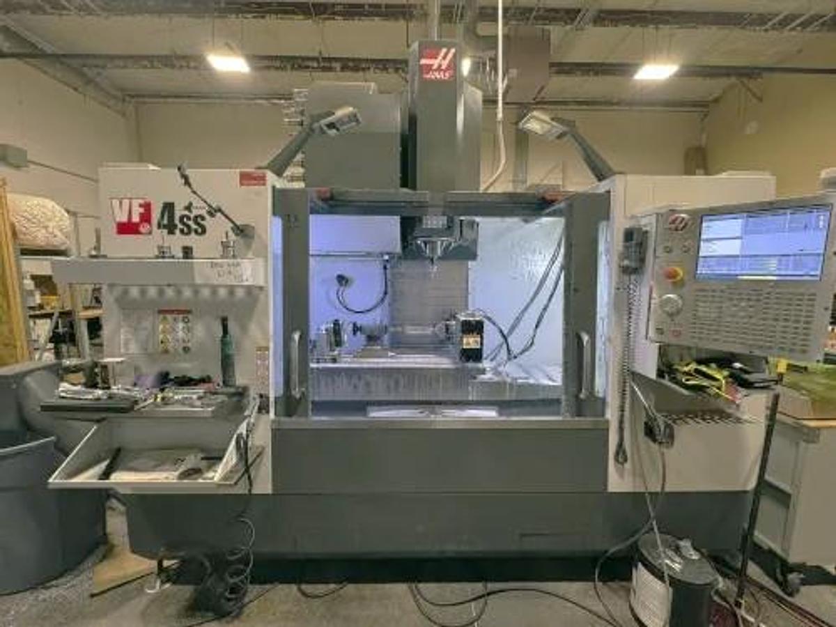 Used 2017 Haas VF4SS, 4th Axis Drive, Haas HRT210 Table, Cool. Thru Spdl., Haas Probing, 40 Pos. ATC