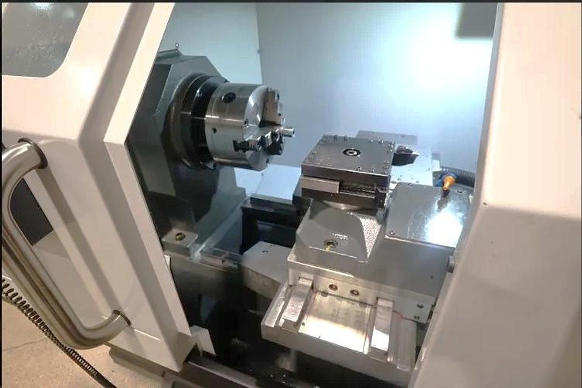 Used 2020 Haas TL-1 with 8" 3 Jaw Chk, 3000 RPM Option, Tailstock, 4 Station Indexable Turret, Rigid Tapping, Fully Enclosed