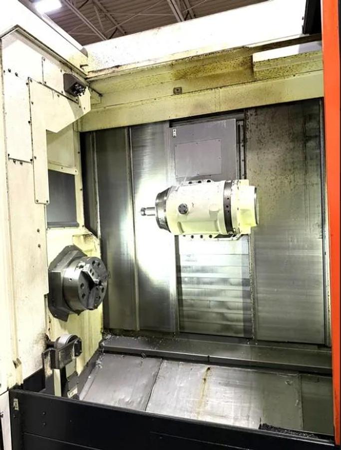 Used 2011 Mazak Integrex i-400 Mill Turn Center with Live Tooling, Y Axis, Tailstock, 60" Centers, 4" Bar Capacity, 36 Pos. ATC