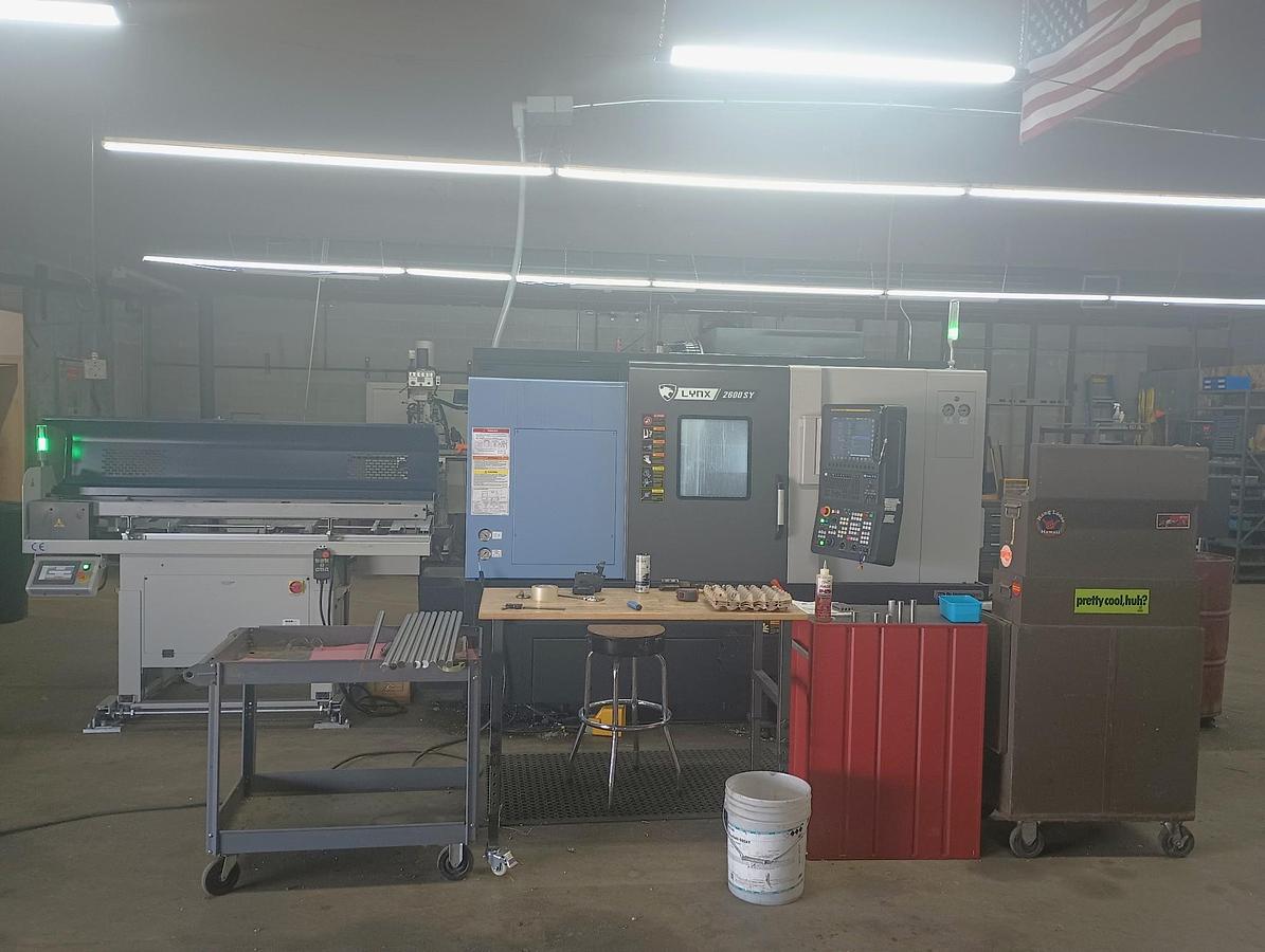 Used 2022 DN Solutions Lynx 2600SY-II with Edge Rebel 100 Barfeed, Chip Conv., Parts Catch, Parts Conveyor
