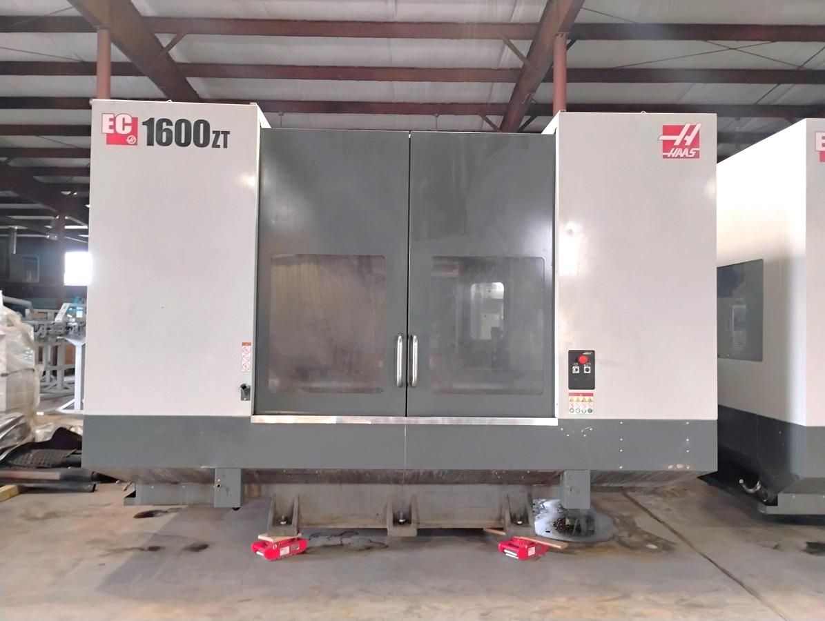 Used 2019 Haas EC-1600ZT with Extended Z Axis Travel, 7500 RPM, Integrated 4th Axis Platter, TSC, Renishaw Probing, 30 ATC