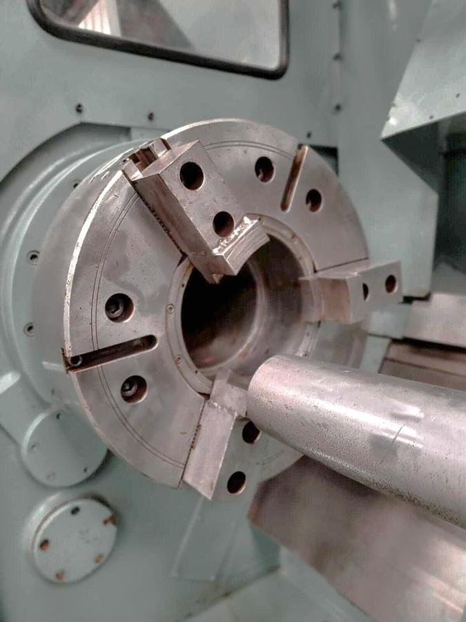 Used 1990 Mori Seiki SL-8B with Updated Fanuc 0i-TD Control, 24" 3 Jaw Hydraulic Chuck, 10.2" Spindle Bore