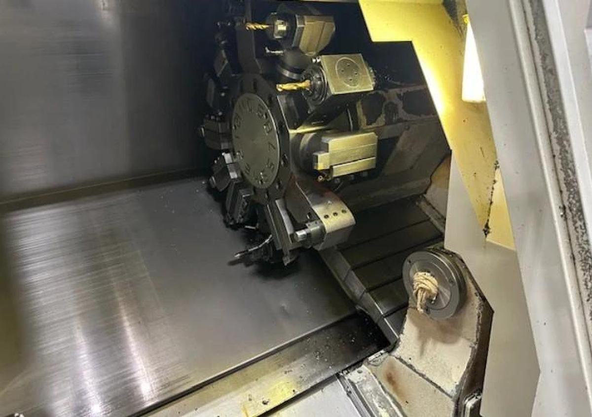 Used 2008 Mazak Nexus QTN 250-II M with Matrix Nexus Control, C Axis Milling, 10" Hyd Chk, Conveyor, HPC