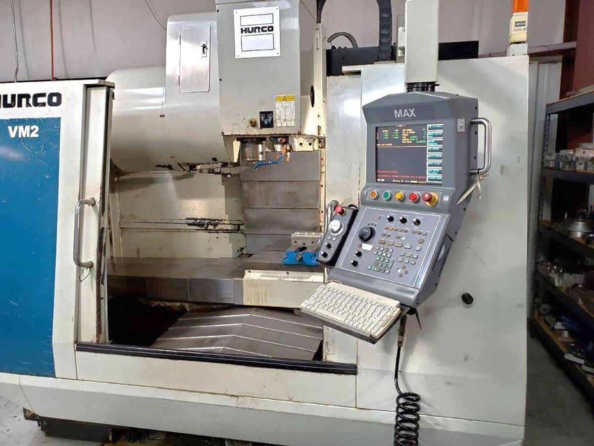 Used 2003 Hurco VM2 with 16 Pos. Side Mounted ATC, Remote Jog Handle, Rigid Tap, Floppy Drive, Ulti-Pockets, Extended Memory