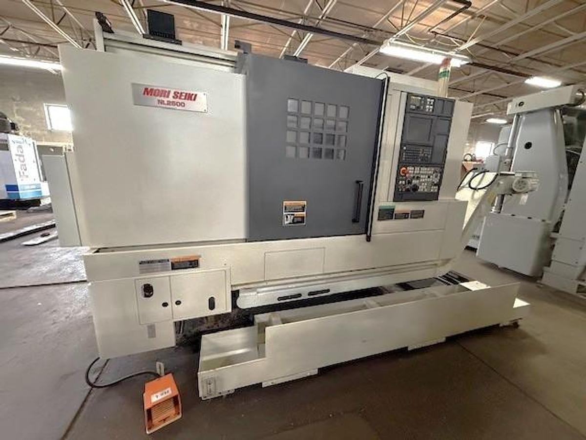 Used 2009 Mori Seiki NL2500MC/700 with C Axis, Milling, Chip Conveyor, Chip Blaster HPC, Mist Collector, 3.1" Bar Capacity, 10" Chk
