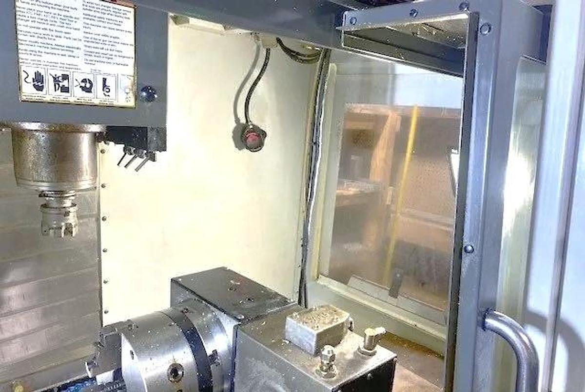 Used 2013 Haas VF2 with Haas/Renishaw Probing, 4th Axis Drive & Wiring, Prepped for Coolant Thru Spindle, Chip Auger