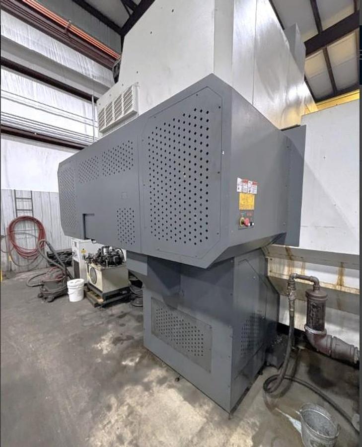 Used 2015 Visionwide NF-3226 Bridge Style VMC with Tool & Part Probing, 1000 PSI TSC, Chip Conveyor, Chiller Unit