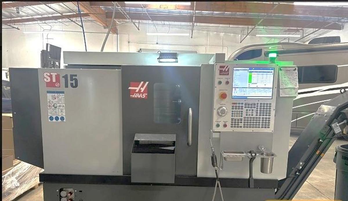 Used 2024 Haas ST-15 with Tailstock, Tool Presetter, Chip Conveyor, 8.3" Hyd Chuck, Parts Catcher, 2.5" Bar Capacity