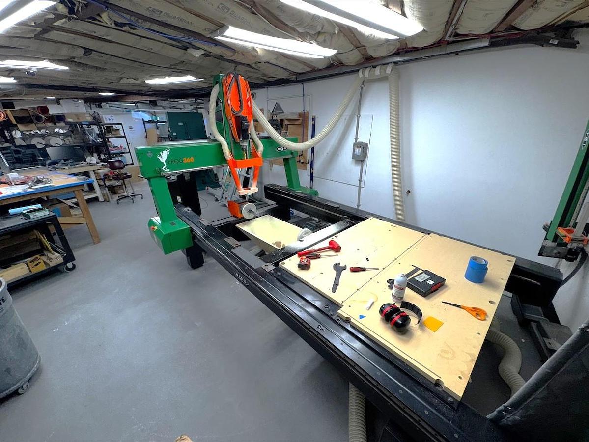 Used 2015 Frog3D Model Frog 360 CNC Router with 4th Axis, Flashcut Controller, PC Included with USB Interface