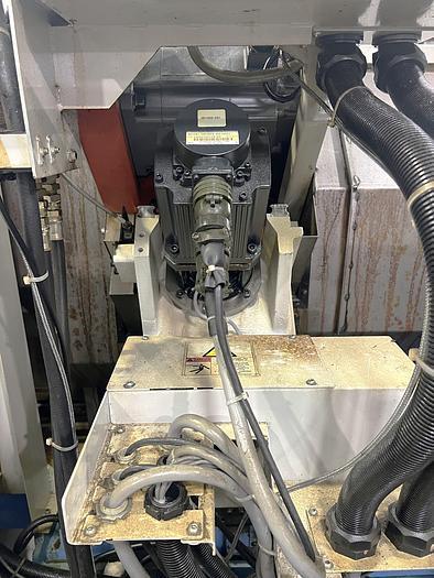 Used 2003 Mazak SQT100MS Mazatrol Fusion 640T with Milling/Drilling Capability, Subspindle, Spego Bobcat Barfeeder, Parts Catcher
