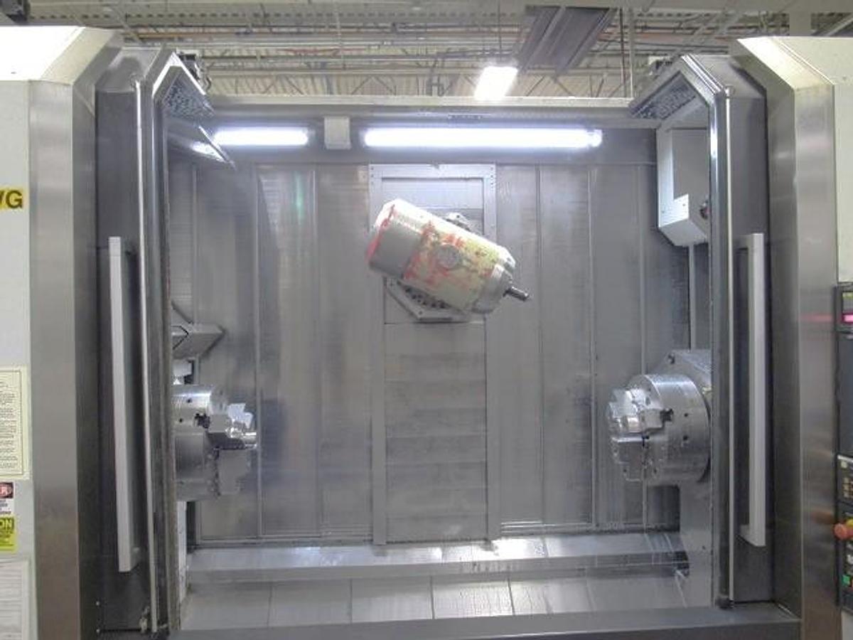 Used 2007 Mori Seiki NT-4300/1500S w/ B Axis Pend. Head, C Axis-Both Spndls., Milling, Y Axis, 240 ATC, (2) 12" Chks, 3.5" Bar Cap