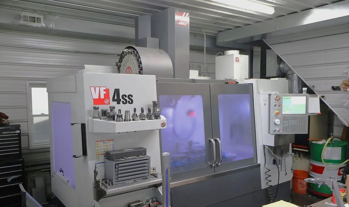 Used 2015 Haas VF-4SS w/ Coolant Thru Spindle, Haas Probing, 15,000 RPM Spindle, PCool, Auger