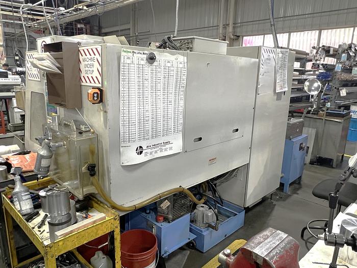 Used 2003 Mazak SQT100MS Mazatrol Fusion 640T with Milling/Drilling Capability, Subspindle, Spego Bobcat Barfeeder, Parts Catcher