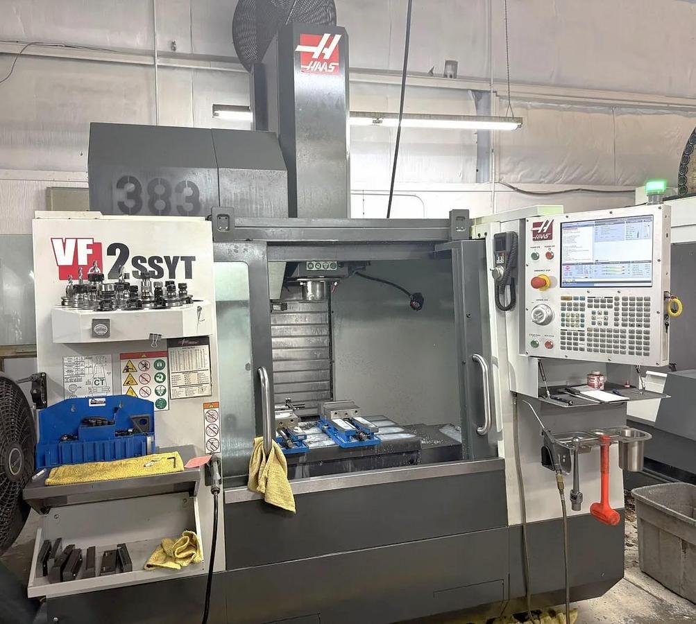 Used 2021 Haas VF-2SSYT with Thru the Spindle Coolant, Haas Probing, Chip Auger, 30 Station ATC