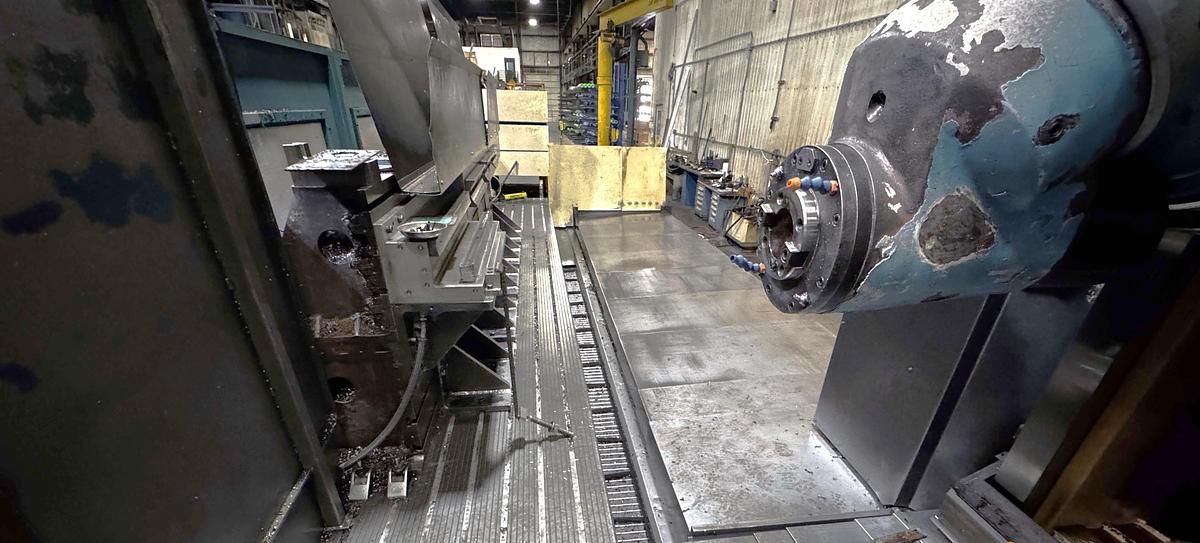Used 2000 Anayak HVM-T-11000 3 + 2 Axis Bed Mill with B Axis Head with 2.5 Deg Increment, 40 HP, 3000 RPM, Heidenhain Control