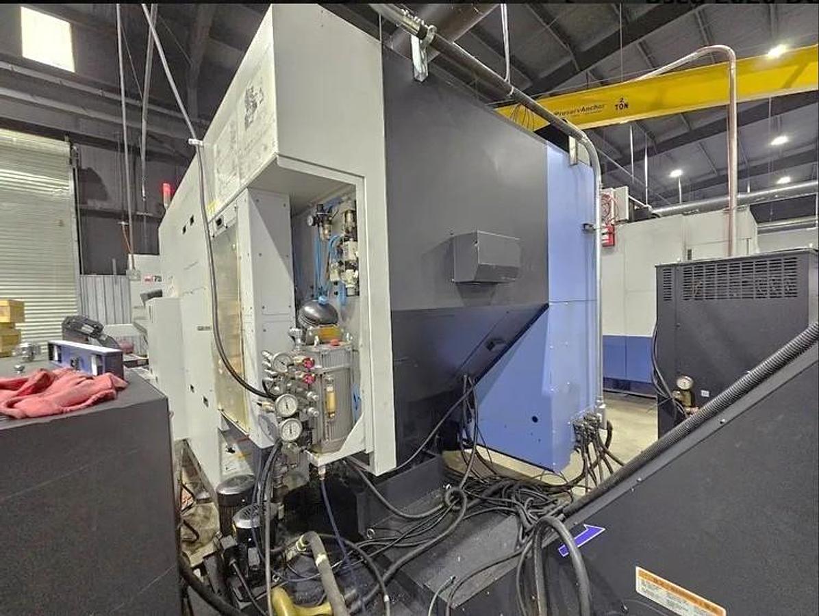 Used 2020 Doosan DVF 6500 5 Axis Trunnion VMC with 18,000 RPM, 60 ATC, Coolant Thru Spindle, Probing, Chip Conveyor
