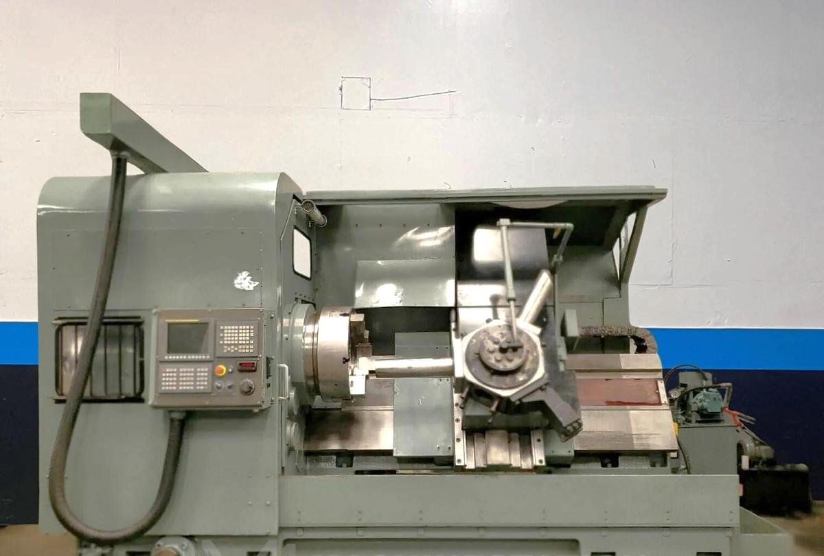 Used 1990 Mori Seiki SL-8B with Updated Fanuc 0i-TD Control, 24" 3 Jaw Hydraulic Chuck, 10.2" Spindle Bore