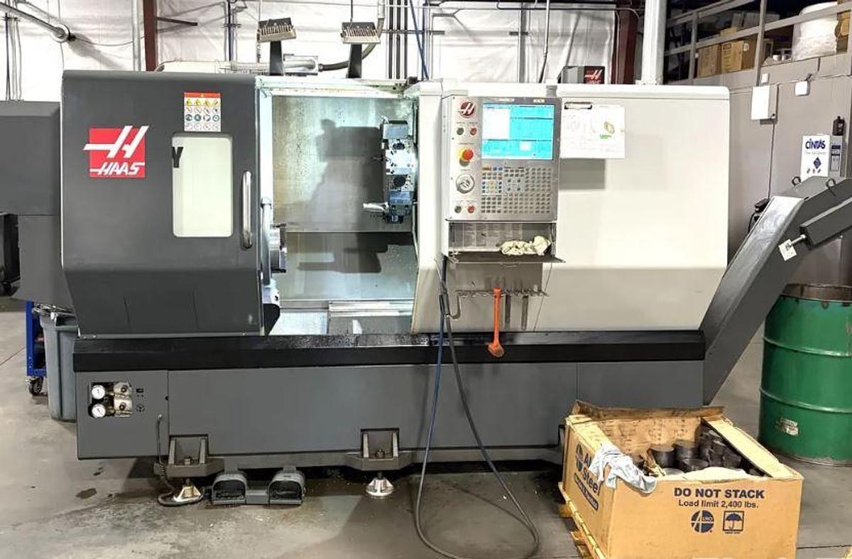 Used 2017 Haas ST-30Y with C Axis Milling Cap., Y Axis, Chip Conv., Tailstock, 10" Chuck, Tool Eye, 3" Bar Cap.