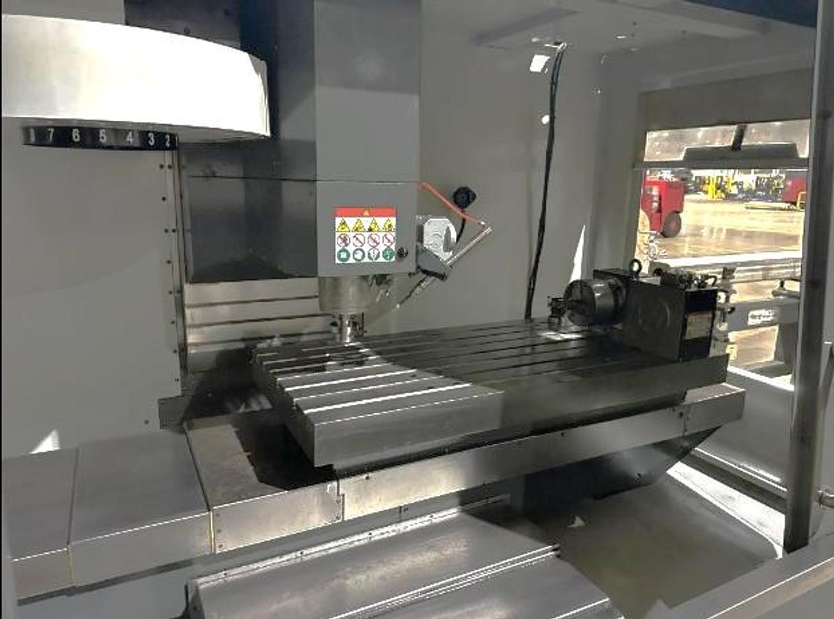 Used 2016 Haas VF-3YT/40 with 10,000 RPM, Coolant Thru Spindle, 4th Axis Rotary Table, Pcool, Air Gun