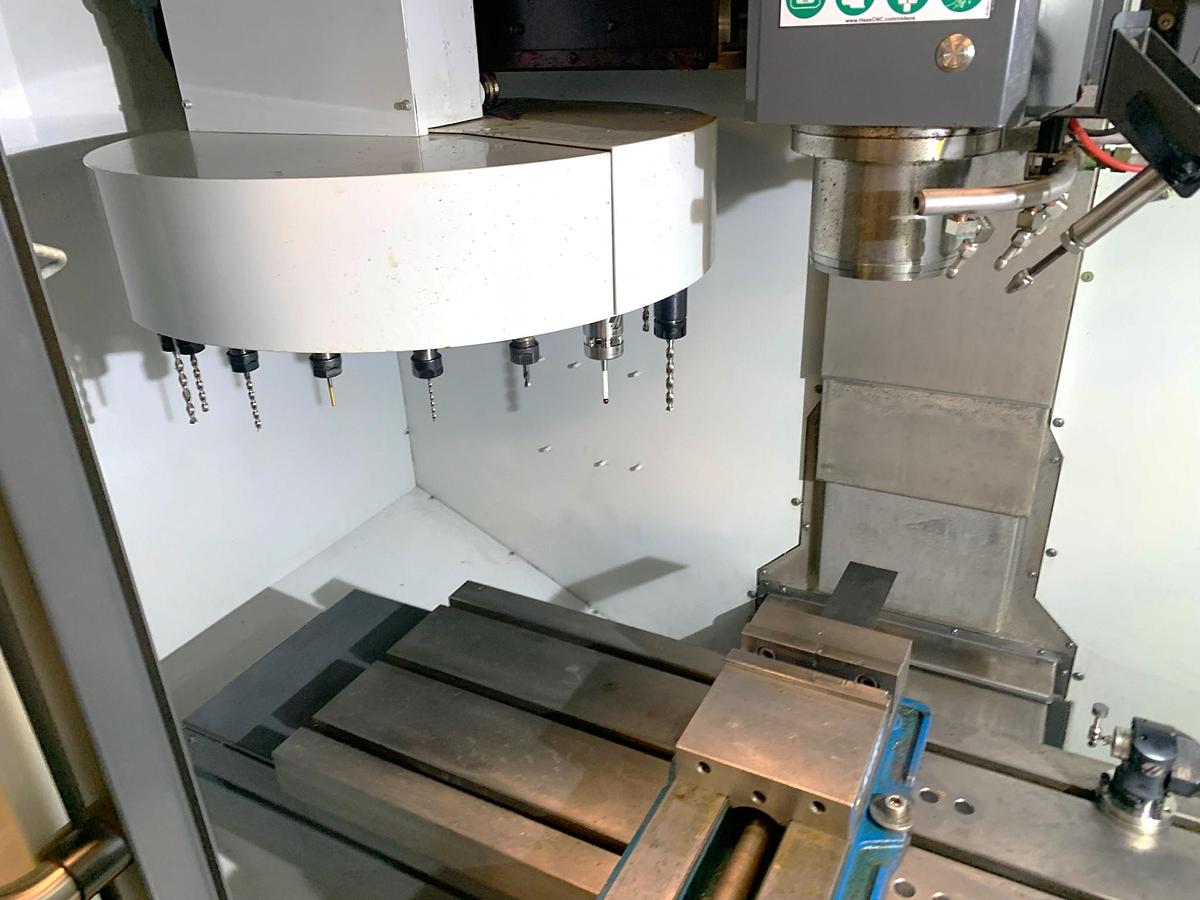 Used 2019 Haas Mini Mill 2 with Probing Package, Programmable Coolant, Auto Air Gun, Coolant System, LOW HOURS