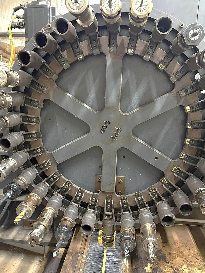 Used 2005 Mazak Nexus VCN 510C Chip Conveyor, Remote Jog Handle, Misc Tooling