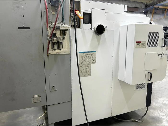 Used 2007 Mazak Nexus QTN 450-II/1000 Big Bore with Chip Conveyor, SMW 18" Air Chuck, Tailstock, Prep for Rear Chuck, Threading