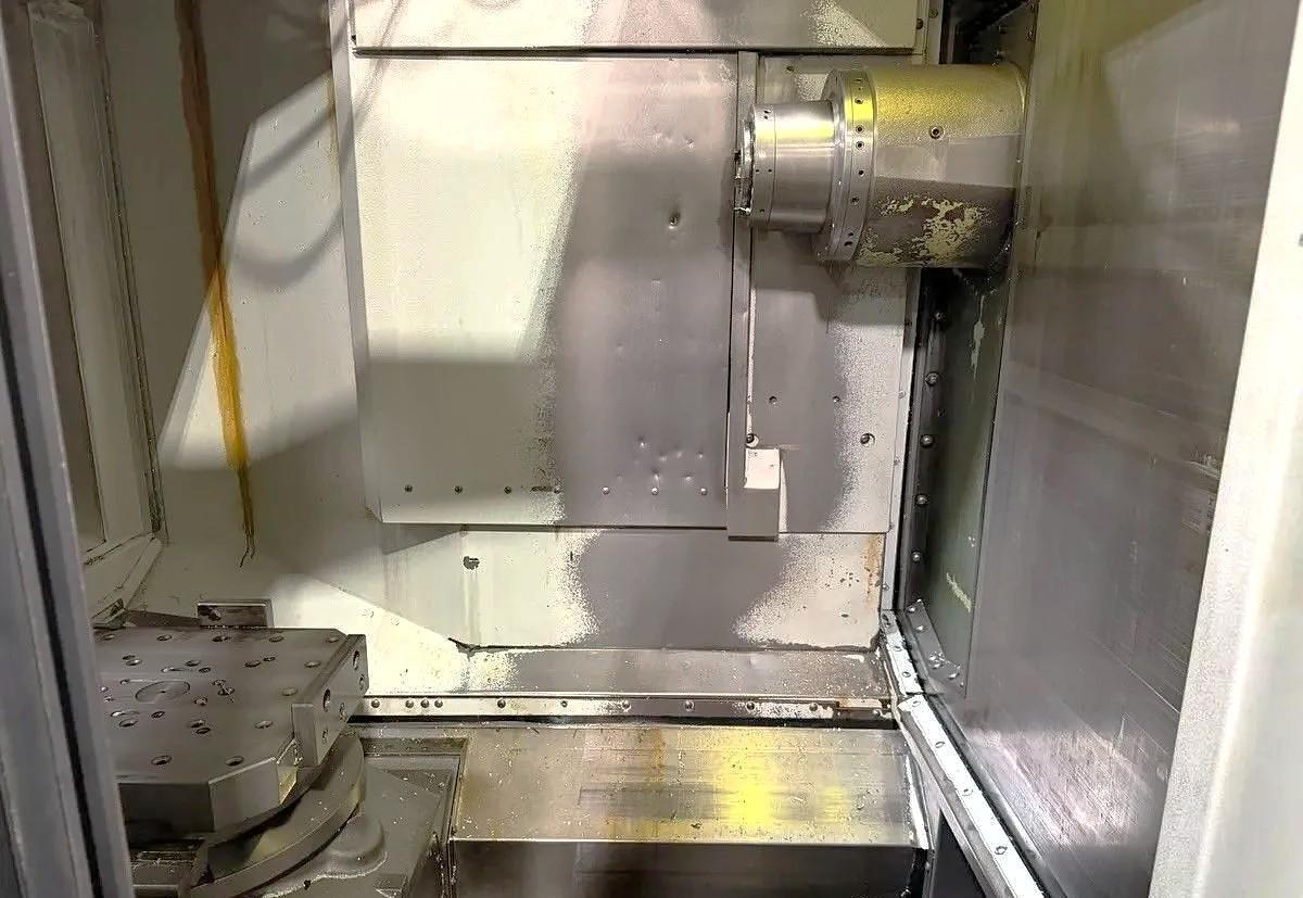 Used 2012 Mori Seiki NHX4000 with 1 Degree Pallet Index, CTS, 12,000 RPM, CAT40, 40 Station Tool Changer, Hyd. Fixturing, Cool Blaster Coolant
