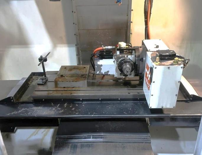 Used 2003 Haas VF-2D with 4th/5th Axis Tables, Pcool, Auger