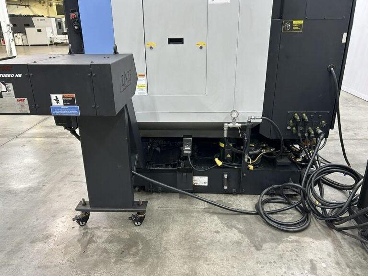 Used 2022 DN Solutions Mynx 5400/50 II with 4th Axis Drive, CAT50 Big Plus Spindle, Chip Conveyor, Mist Collector, Conversational
