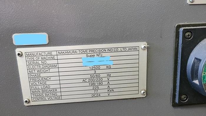 Used 2007 Nakamura Tome Super NTJ 9 Axis CNC Mill/Turn Lathe