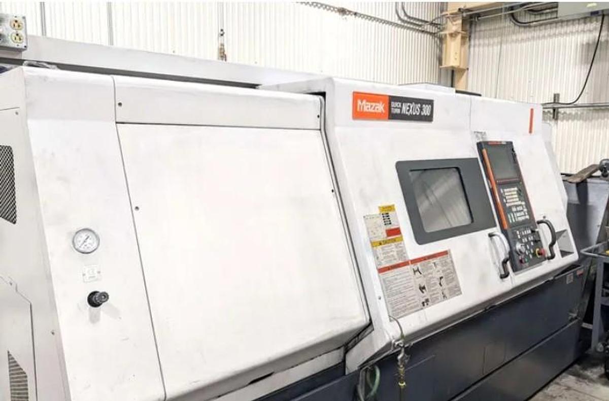 Used 2005 Mazak Nexus QTN 300/1200 with Chip Conv., 3" Bar Cap., 10" Chk, Tailstock, Tool Presetter, Fusion 640T Nexus Control