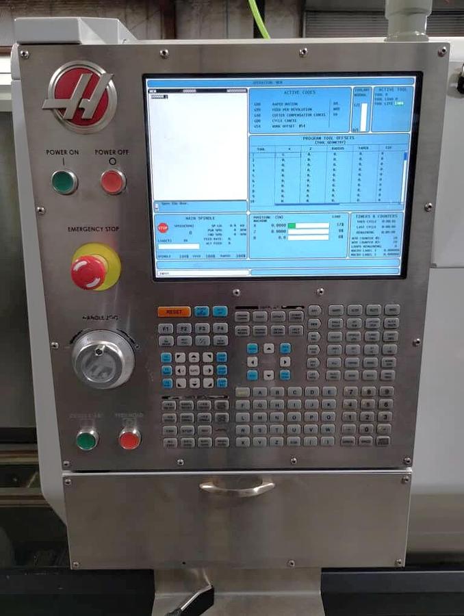 Used 2012 Haas ST-20 with Tailstock, Chip Conveyor, Tool Presetter, Part Probing, 8.3" Chuck, 12 Station BOT Turret, Recently Rebuilt