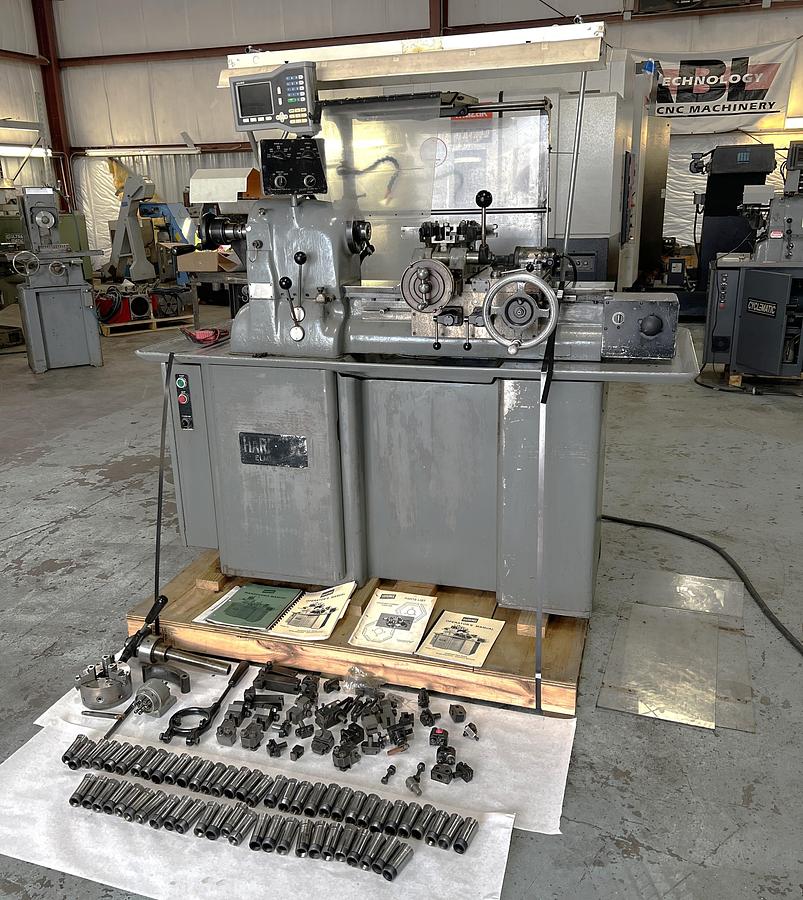 Used 1967 Hardinge HC Super Precision Chucker Tool Room Lathe, Acu-Rite 2 Axis DRO, lots of tooling included