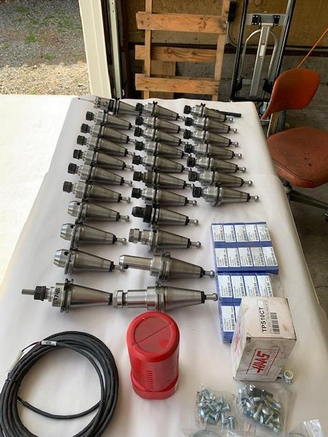 Used 2013 Haas VF-2TR with Haas TR160 Trunnion Table, WIPS Renishaw Tool & Part Probe, CTS, PCool, HSM, Remote Jog Handle