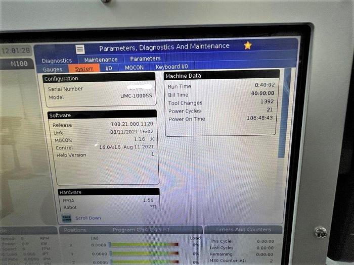 Used 2021 Haas UMC-1000SS