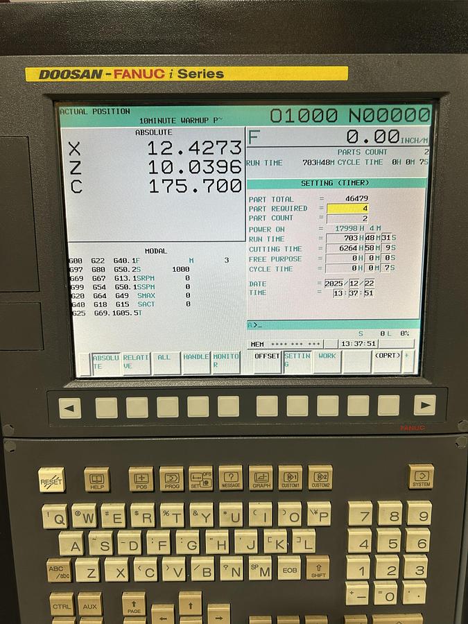 Used 2015 Doosan Lynx 220LMA Tool Eye, Parts Catcher, Live Tooling