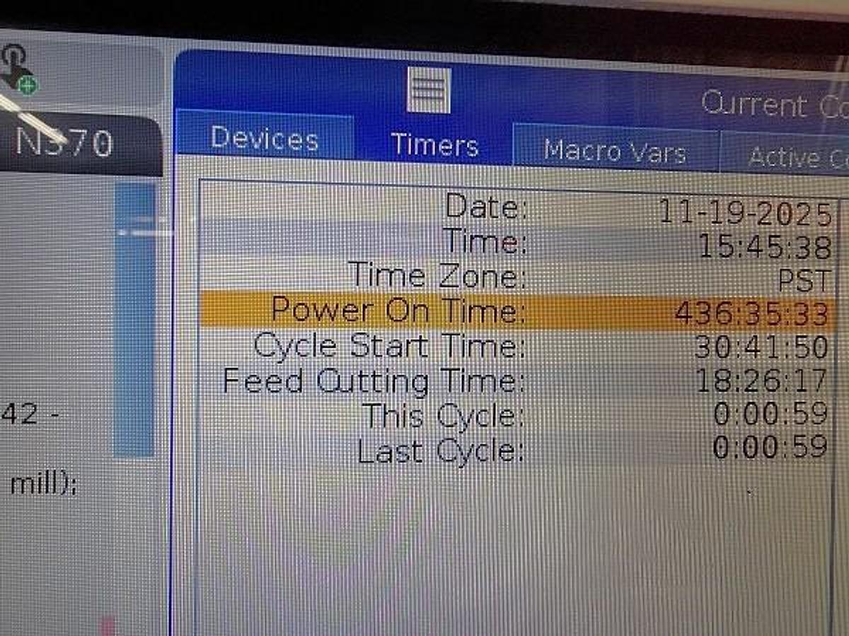 Used 2024 Haas VF5/50 with Probing, Coolant Thru Spindle, High Speed Machining, 50 Taper, 7500 RPM, 30 Station Side Mount ATC