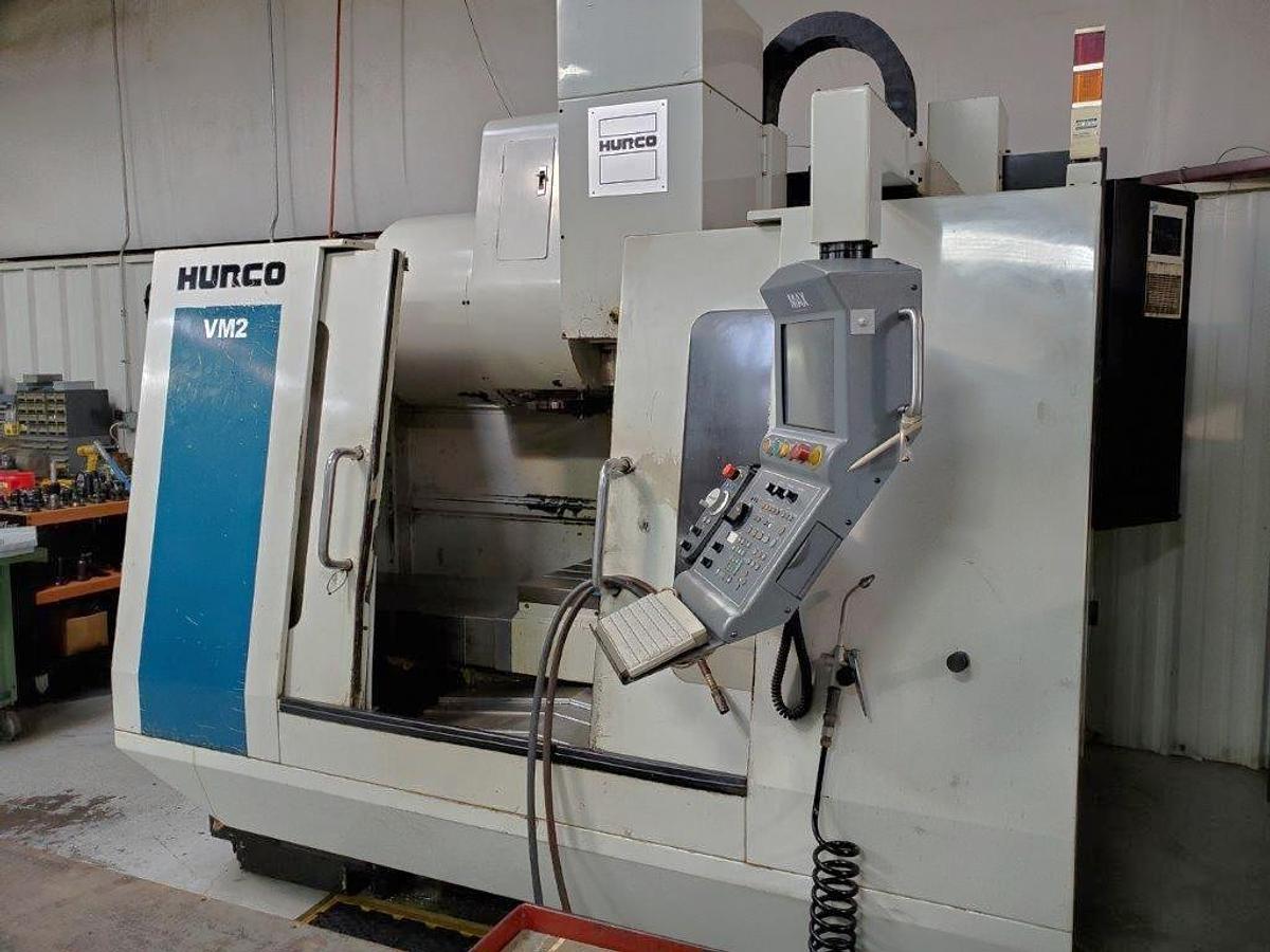 Used 2003 Hurco VM2 with 16 Pos. Side Mounted ATC, Remote Jog Handle, Rigid Tap, Floppy Drive, Ulti-Pockets, Extended Memory