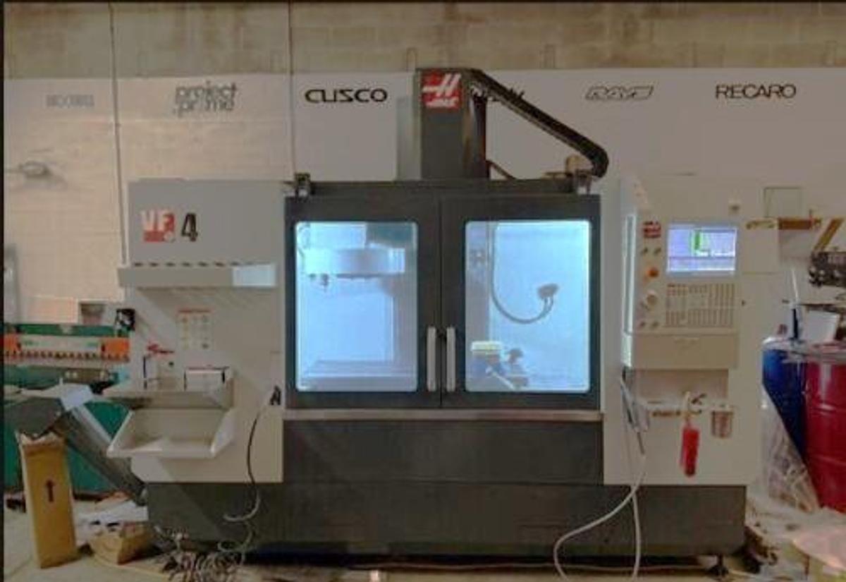 Used 2024 Haas VF-4 with /Part & Tool Probe, Coolant thru the Spindle Prepped, Auger Chip Conveyor, Rigid Tapping