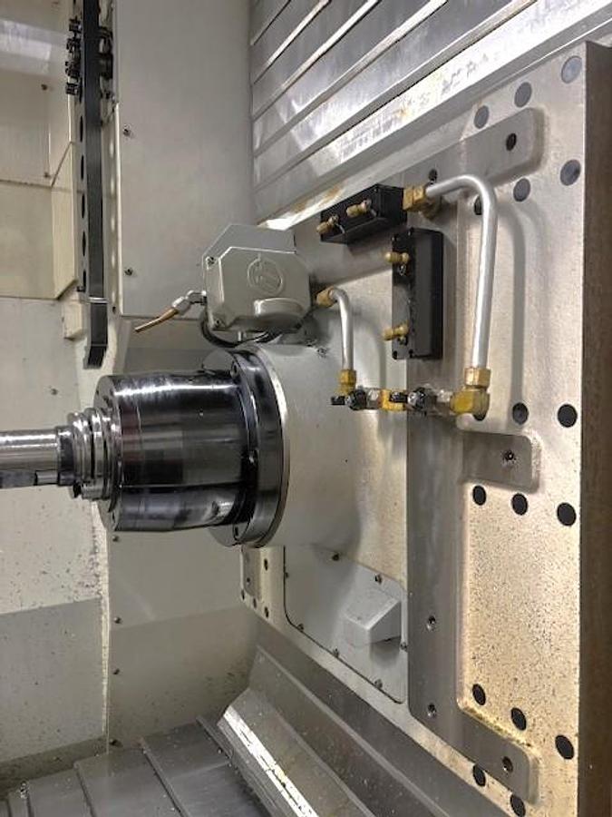 Used 2007 Haas EC-1600-4AX with Thru the Spindle Coolant, Built in 4th Axis Table, HRT210 Rotary Table as 5th Axis, Remote Jog Handle