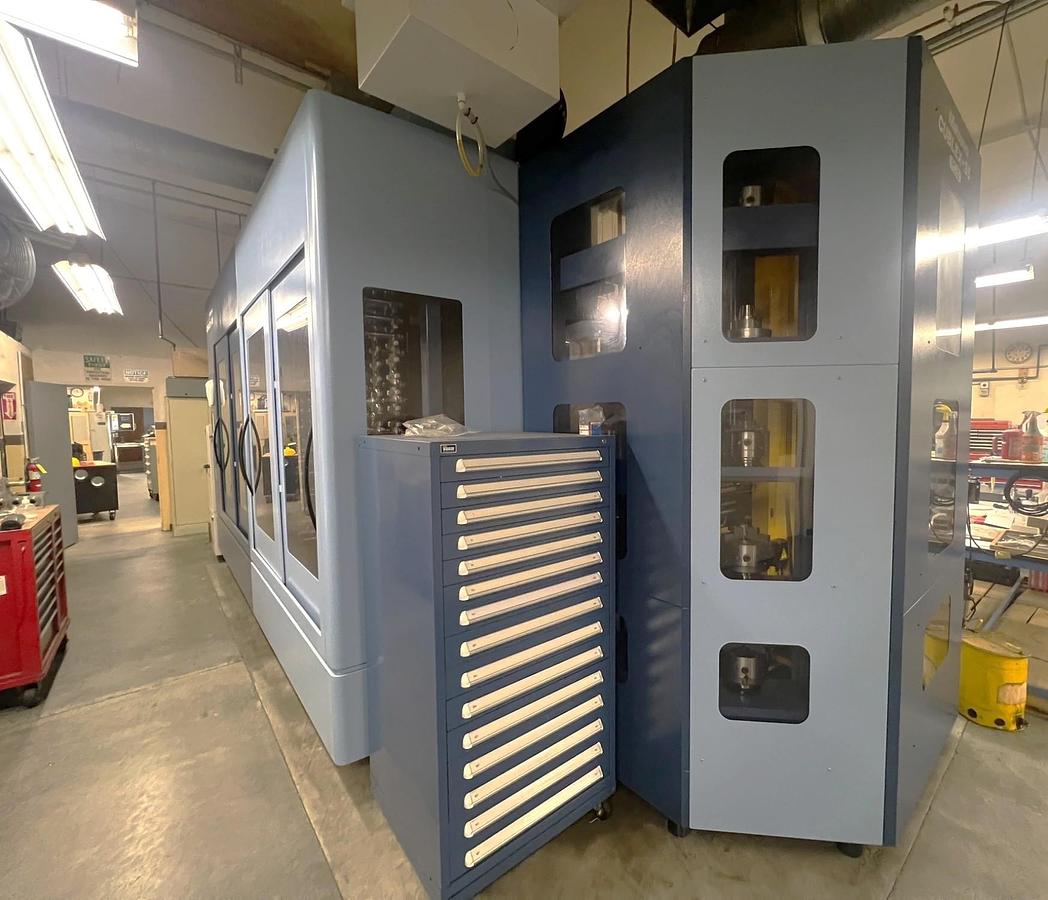 Used 2015 Matsuura Cublex-35 5 Axis Multi Tasking Machining Center with 520 ATC, 32 Pallet Tower, 20,000 RPM, Tool Probing