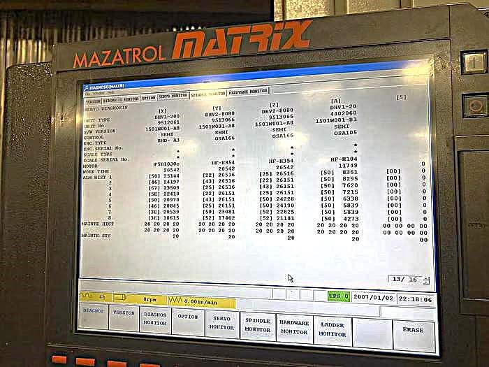Used 2009 Mazak SVC 2000L/200-II High Speed VMC