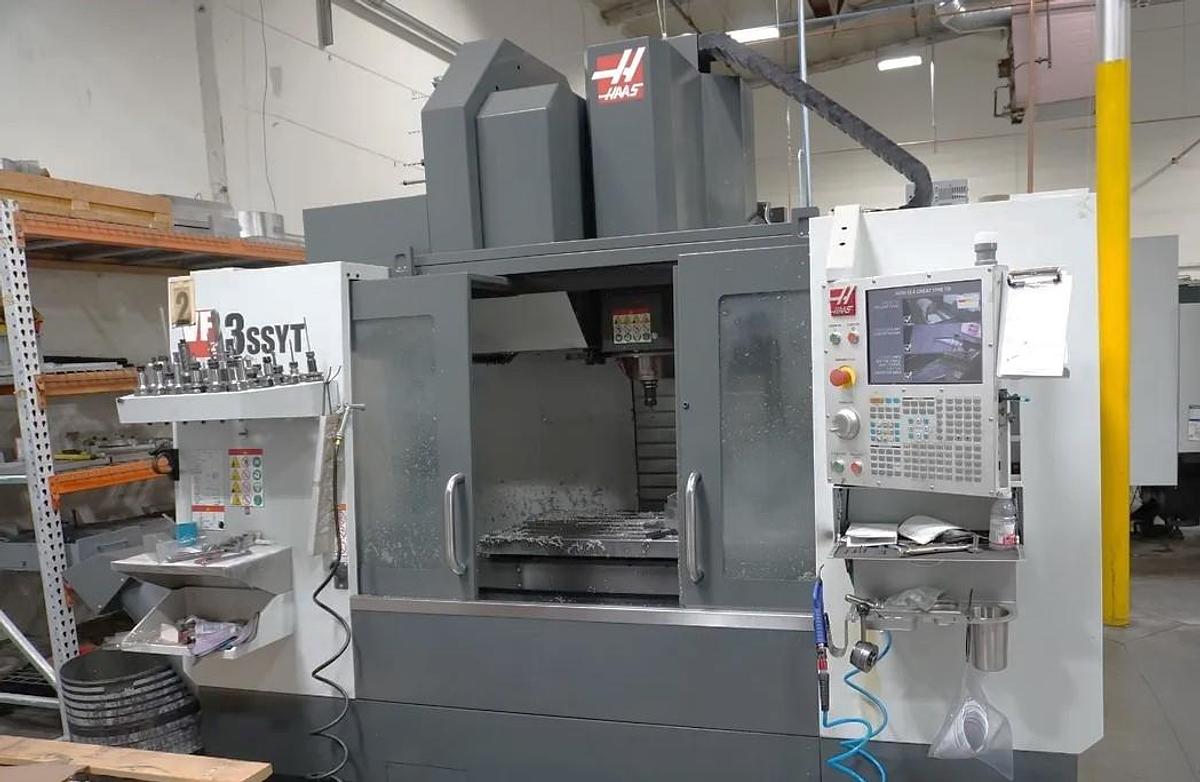 Used 2022 Haas VF3SS YT with Haas Probing, 50 Station ATC, Hi-Speed Machining, Chip Auger