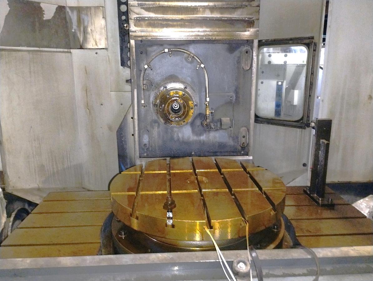 Used 2019 Haas EC-1600ZT with Extended Z Axis Travel, 7500 RPM, Integrated 4th Axis Platter, TSC, Renishaw Probing, 30 ATC