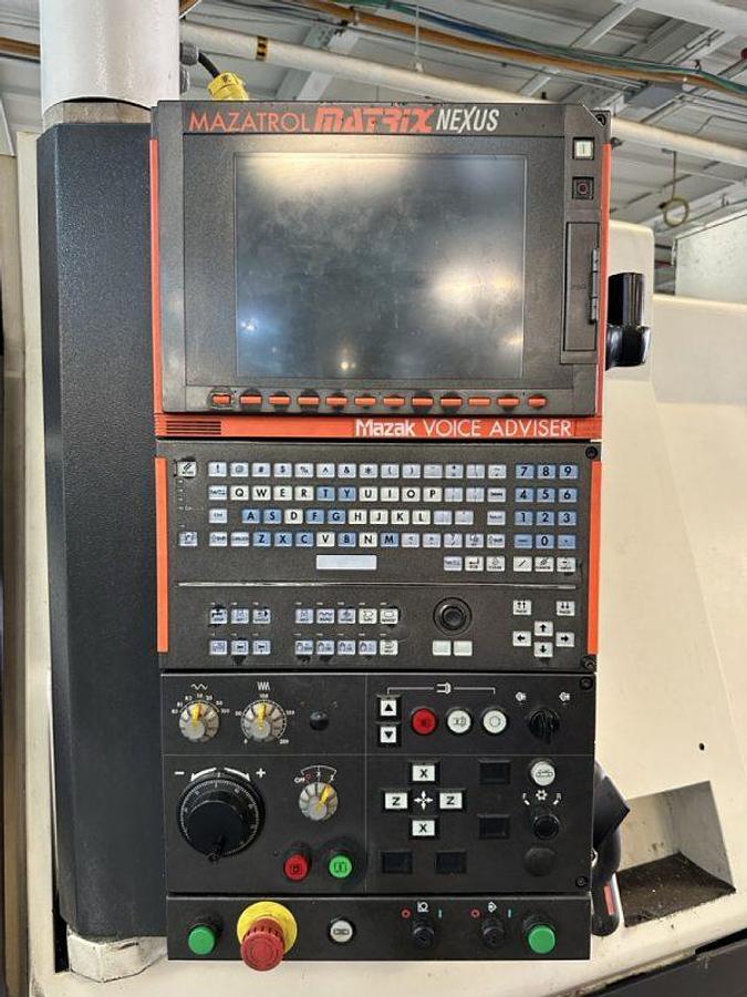 Used 2006 Mazak Nexus QTN 450-II/1200 with 18" Hyd Chk, Tailtock, Chip Conveyor, Toolsetter, 