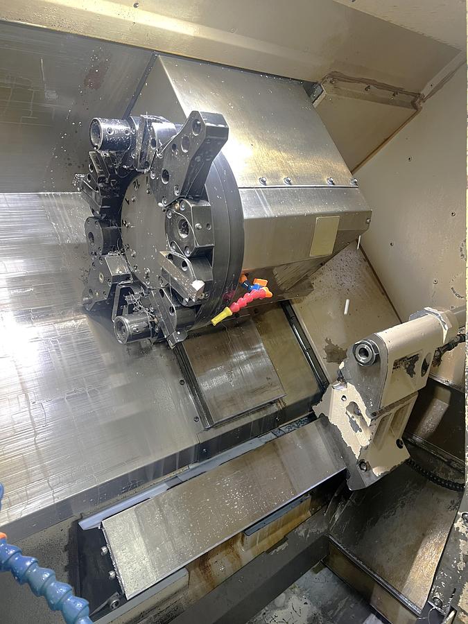 Used 1999 Hardinge Cobra 65 with Fanuc 21i-T Control, 20C Collet Chuck w/ Collets, Tailstock w/ Hyd Quill, 12 Pos. Turret, Tool Holders, Manuals
