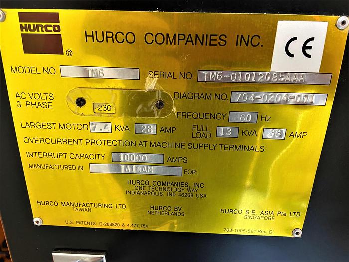 Used 2005 Hurco TM-6