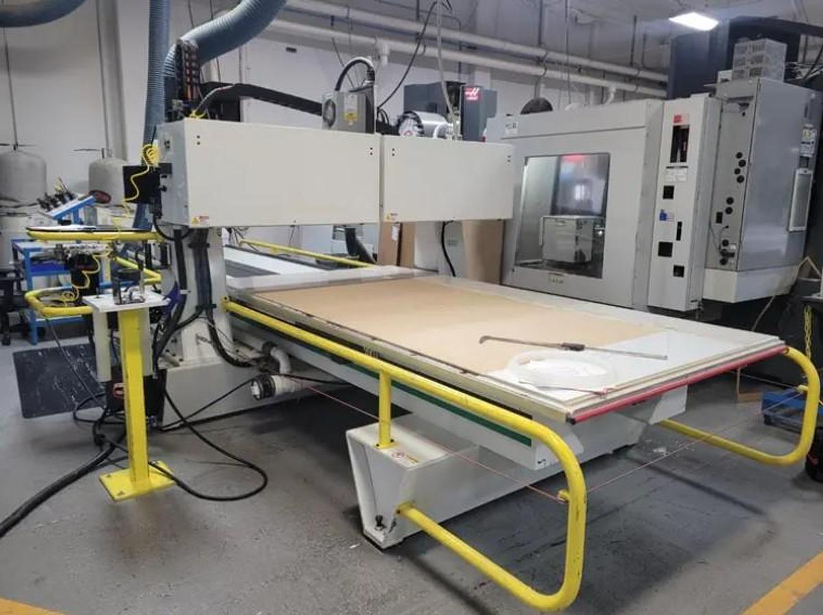 Used 2013 C.R. Onsrud Model 122S18 CNC Router with 120" x 60" Table, 24,000 RPM, 18 HP, HSK63F Taper, 12 Station ATC, Very Clean!
