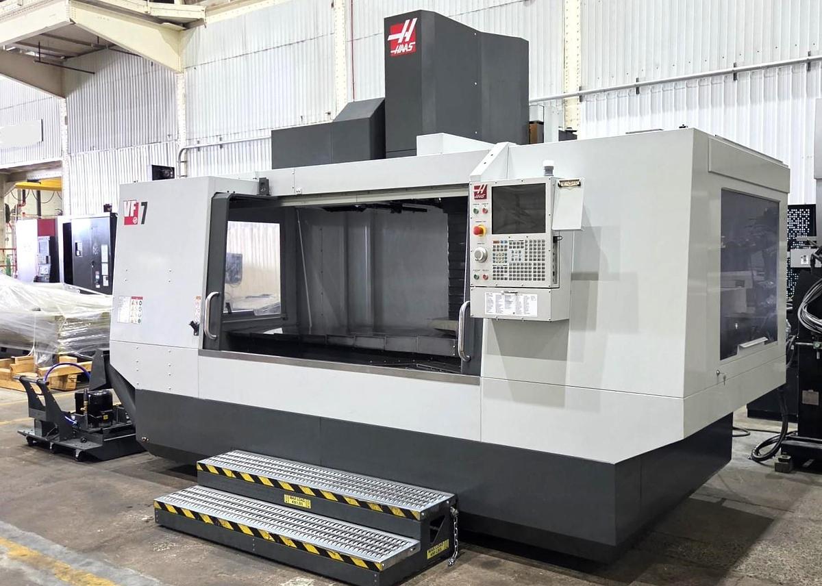 Used 2021 Haas VF-7/40, 30 Station Side Mounted ATC, Haas Probing, Chip Auger, PCool, Remote Jog Handle