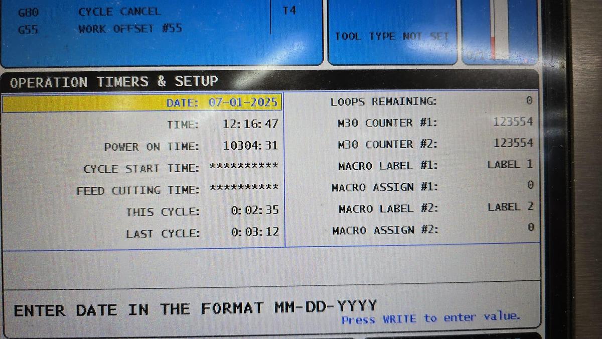 Used 2014 Haas VF2SS with Coolant Thru Spindle, 4th Axis Drive, Prog. Coolant, Chip Auger, 24 ATC, BT #40 Taper